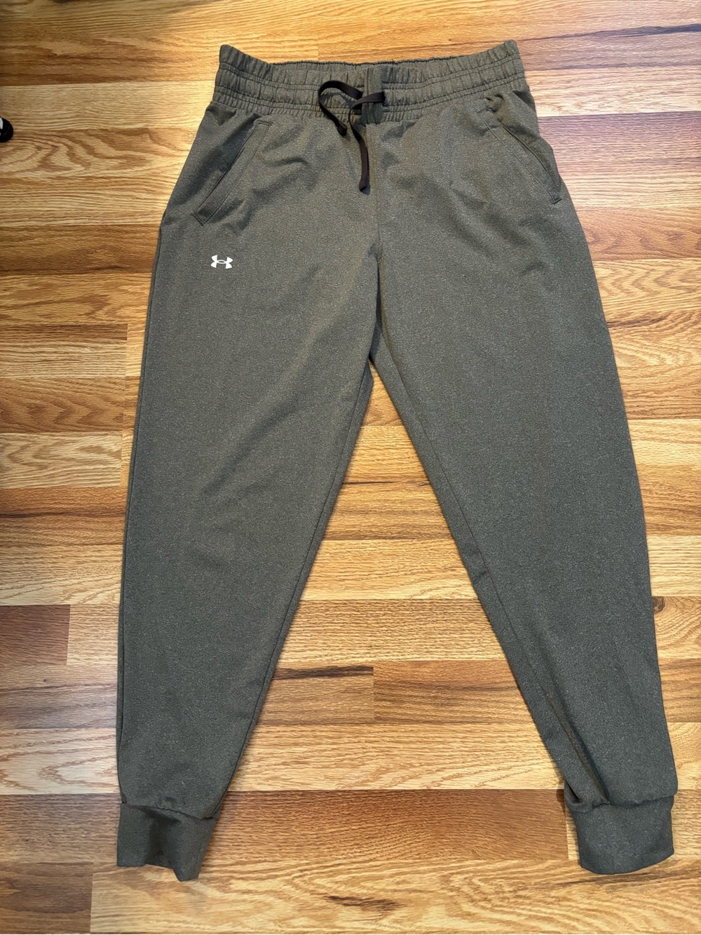 Under Armour Athletic Athleisure  Heather Gray Drawstring Jogger Pants Women’s M